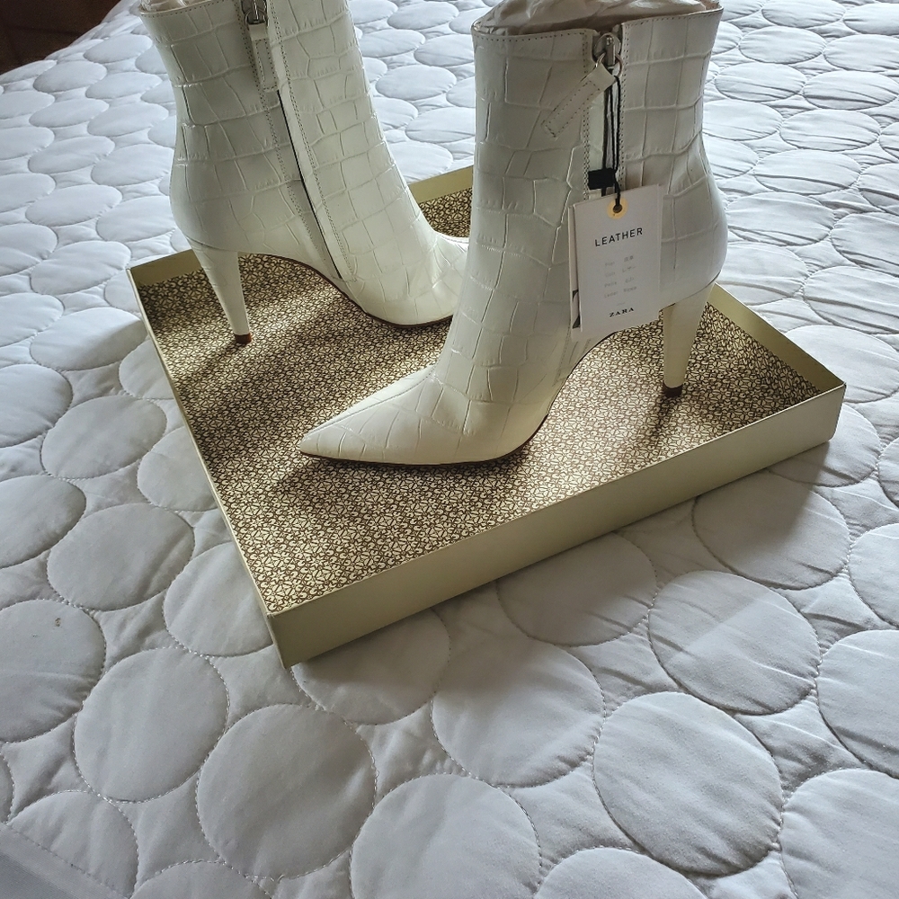Zara leather boots